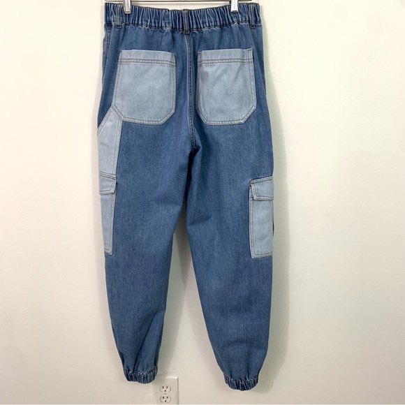Forever 21 Size 28 Denim Cargo Joggers - Picture 2 of 11